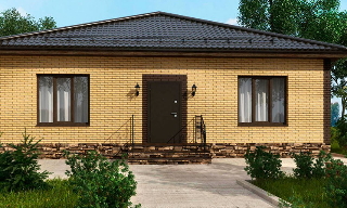 Проекты одноэтажных домов из кирпича | Строй-Ксл - Кисловодск от 3638 рублей